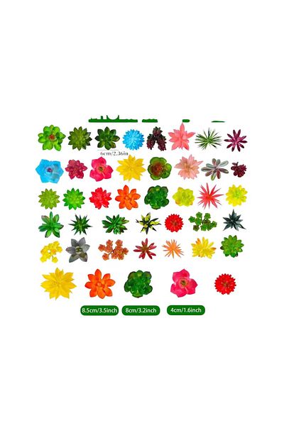 OEM Set 10 Mini Plante Artificiale - Fara ghiveci