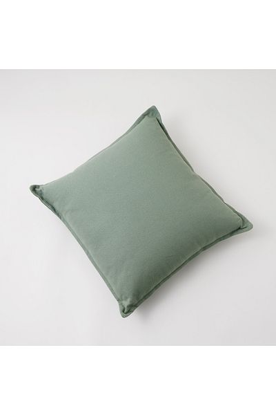 Boutique Blanche solid green cotton pillow 45*45*15cm
