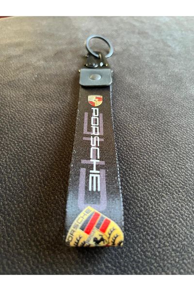 CEBECİOTO Porshe New Model Cloth Keychain Quality Auto Motor Accessory 19cm Double Sided Printing