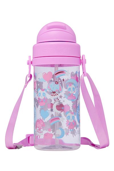 SMIGGLE Animal Pattern Soft Silicone Straw Nursery Water Bottle