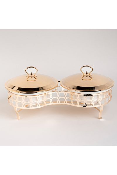 LA MESA Twin Oval Food Warmer