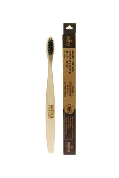 Sattva Ayurveda Medium Bamboo Toothbrush - Sattva