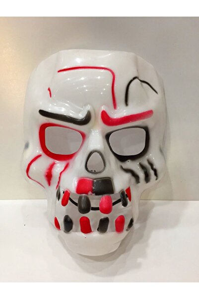 Skygo Skull Mask with Colorful Horror Teeth on White 30x22 cm