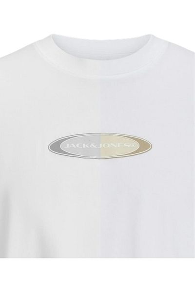 Jack & Jones Tricou JACK & JONES Pacer Branding - 12273880-Φωτεινό Λευκό