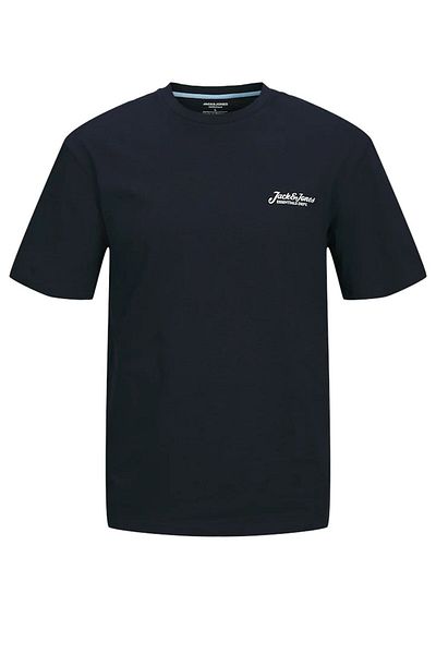 Jack & Jones Tricou JACK & JONES Beau Μπροστινό Στάντστεντ - 12275012-Μαύρο