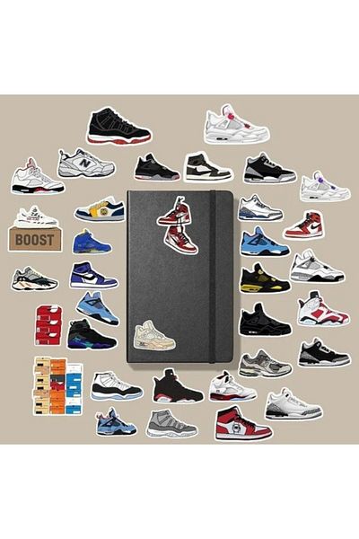 MS Major Selection Sneakers Shoes Sticker Pack /Bullet Journal Notebook Sticker Agenda Laptop Sticker