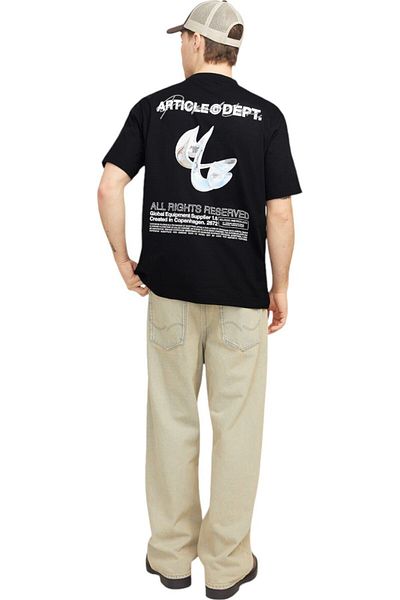 Jack & Jones Tricou JACK & JONES Dynamic Dust - 12273867-Μαύρο