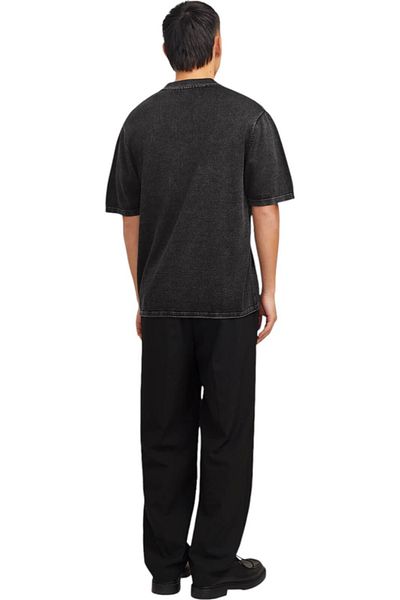 Jack & Jones Πουλόβερ πόλο JACK & JONES Leo με πλεκτό σχέδιο - 12268275-Caviar