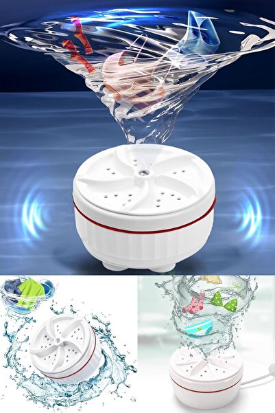 Genel Markalar 🧼 Kamp, Yurt ve Seyahatler İçin Pratik Çözüm: Mini Çamaşır Makinesi! Portatif Çamaşır Yıkama Aleti