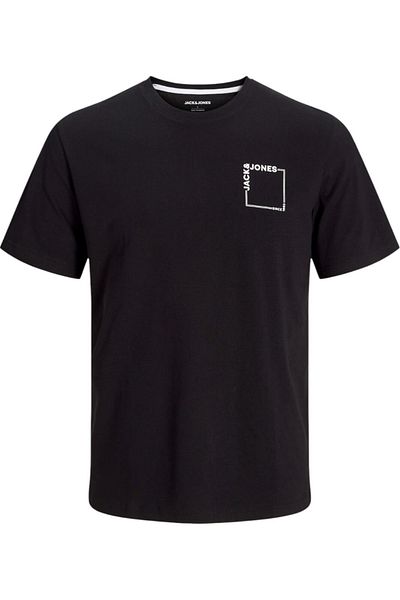 Jack & Jones Tricou JACK & JONES Verner - 12269314-Μαύρο