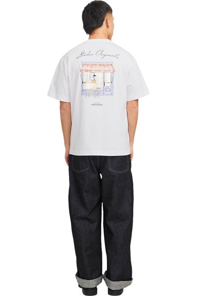 Jack & Jones Tricou JACK & JONES Islington Back - 12273015-Φωτεινό Λευκό