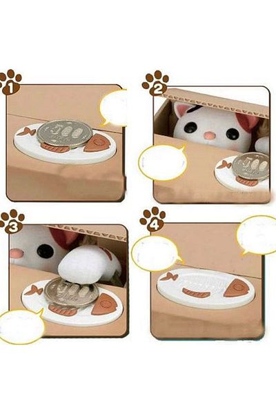 PRATİKOBA Thief Money Stealing Cat Piggy Bank