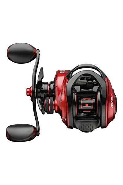 Choice3 لليد اليمنى. بكرة صيد حمراء بتقنية Baitcasting، قوة سحب قصوى 8 كجم، ب...