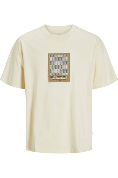 Jack & Jones Tricou JACK & JONES Islington AOP - 12273019-Λευκό αντίκα