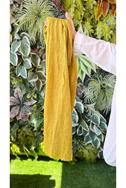 dermansaa Mustard Yellow Bamboo Cashmere Shawl - Flowing, Stylish Shawl with Tight Posture, No Sweating