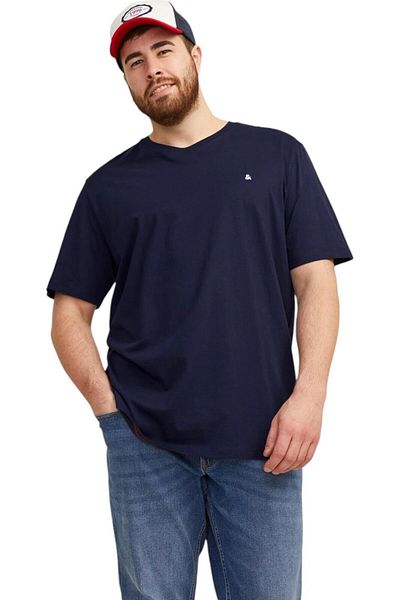 Jack & Jones Tricou JACK & JONES Paulos Crew PLS - 12253778-Navy Blazer