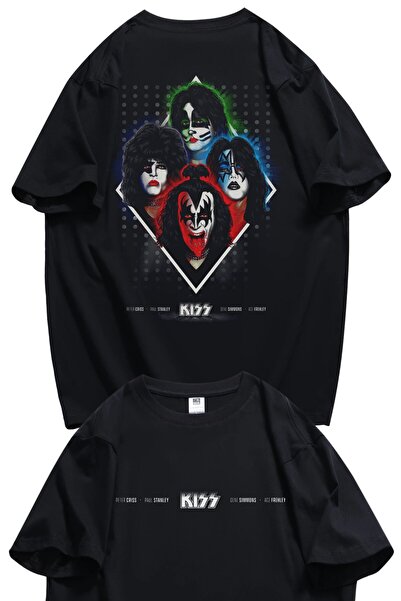 Fuddy Moda Tricou oversize cu nume de sărut imprimat pe spate, tricou unisex ...