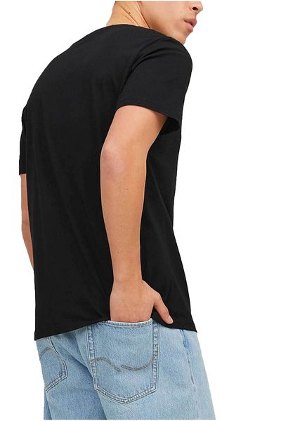 Jack & Jones Λογότυπο Tricou JACK & JONES Corp - 12151955-Μαύρο WL