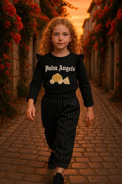 gnygiyim Girl's Seasonal Top and Bottom Set