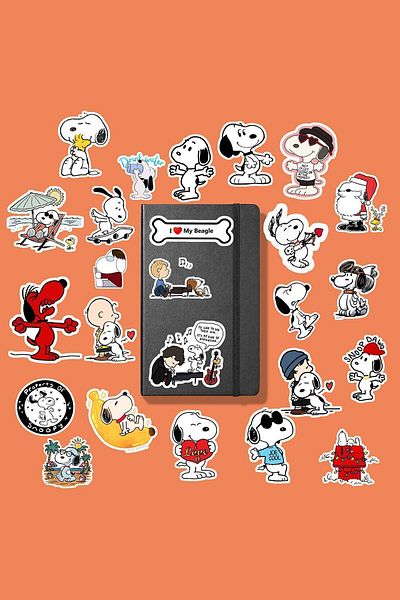 MS Major Selection Snoopy Sticker Pack /Bullet Journal Notebook Sticker Agenda Laptop Sticker