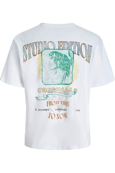 Jack & Jones Tricou JACK & JONES Lucca Graphic - 12276601-Φωτεινό Λευκό