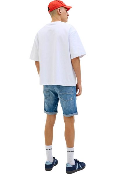 Jack & Jones Κοντό τζιν JACK & JONES Rick Fox - 12269608-Μπλε τζιν