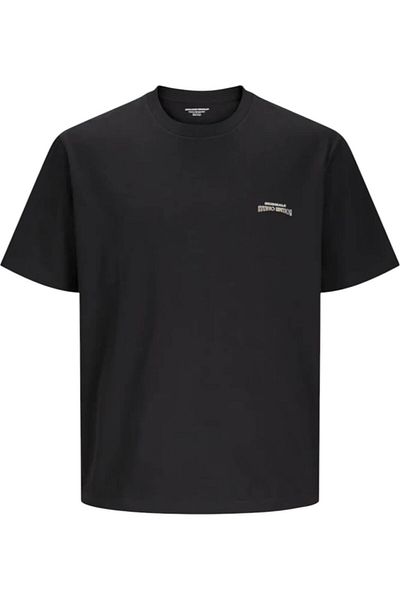 Jack & Jones Tricou JACK & JONES Lucca Graphic - 12276601-Μαύρο