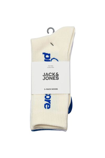 Jack & Jones Κάλτσες JACK & JONES Aero Tennis JNR 3 ζευγάρια - 12274729-Buttercream