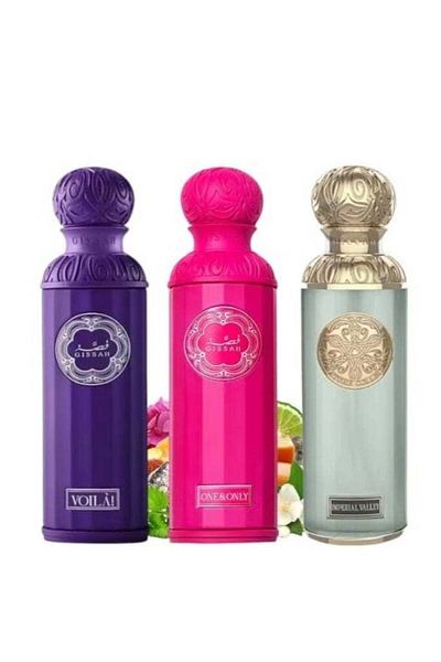 GISSAH مجموعة عطور قصه الفاخره 200مل *3 علبة العطر كرتون