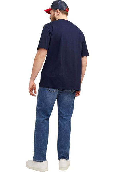 Jack & Jones Tricou JACK & JONES Paulos Crew PLS - 12253778-Navy Blazer
