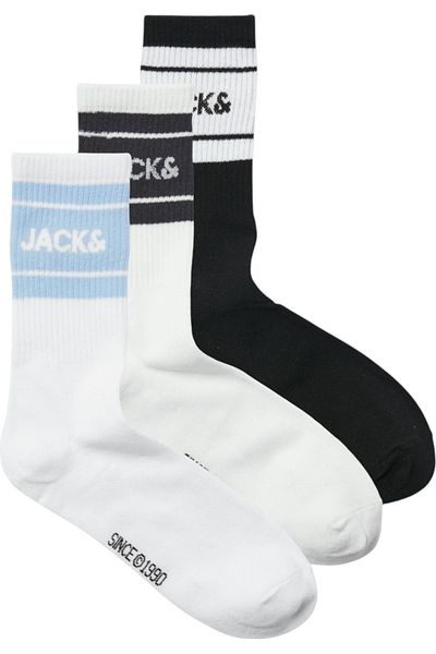 Jack & Jones Κάλτσες Τένις JACK & JONES Jerry 3 ζευγάρια - 12268579-Asphalt