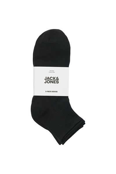 Jack & Jones Κάλτσες Τένις JACK & JONES Leon Short JNR 3 ζευγάρια - 12274738-Μαύρο