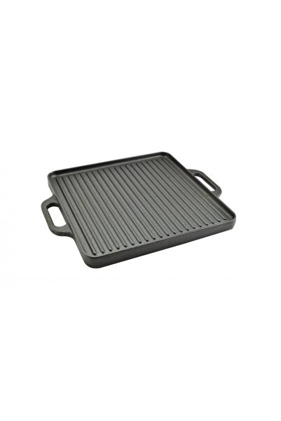 Perfect Home Placa gratar, fonta, patrata, 2 fete, 42x42 cm,