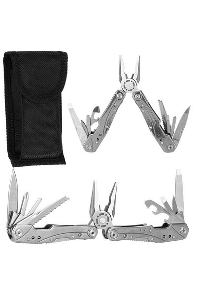 Springos Unealta, Briceag, Multifunctional, 22 In 1, Varfuri/biti, Cu Husa, Inox, 16x12.5x1.5 Cm,