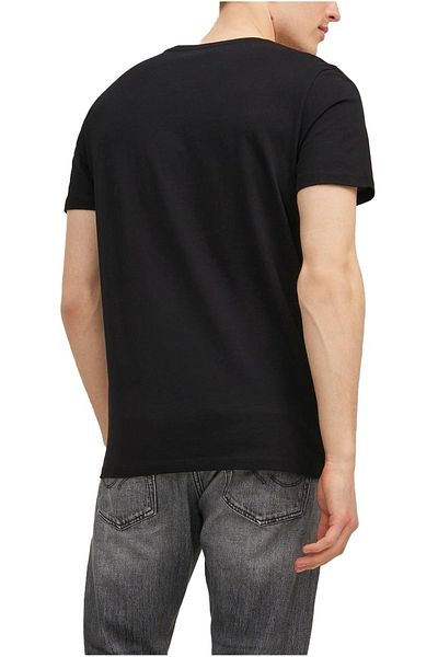 Jack & Jones Tricou JACK & JONES Corp Λογότυπο Μικρή Εκτύπωση - 12151955-Μαύρο
