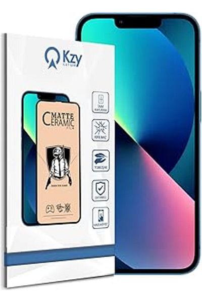 AMAZON TOHUM Kzy Contact Fully Covering Matte Ceramic Nano Flexible Screen Protector Glass Compatible with Apple iPhone 13