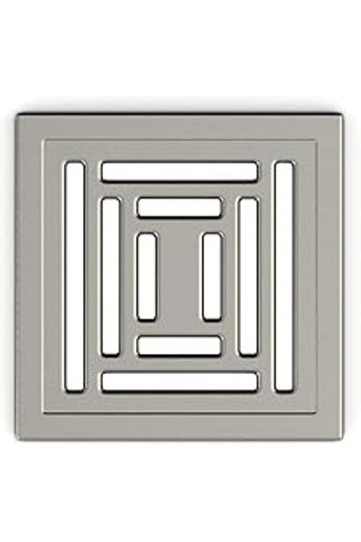 NETWORK ART Vitra V-Flow Square 5606982 Shower Drain, Side Outlet, 15X15 Cm, Dk 800 Cover, Matte Chrome