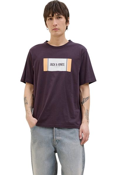 Jack & Jones Tricou JACK & JONES Hayato BTS LN - 12278508-Plum Perfect