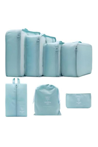 Generic 7-piece Luggage Storage Bag Set Laundry Bag Compression Storage Shoe Bag Clothes Underwear Bag
