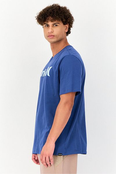 Hurley Men Sportswear Fit Short Sleeve Outdoor T Shirt, Slate Blue