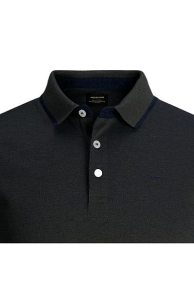 Jack & Jones Tricou JACK & JONES Paulos Polo SS PLS - 12143859-Μαύρο