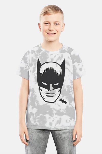Batman Kids Boy Crew Neck Short Sleeve Tie Dye T-Shirt, Multicolor