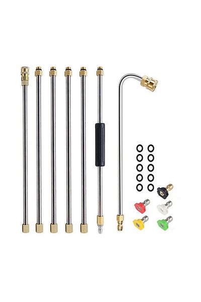 Choice A Pressure cleaning extension rod with U-shaped bent rod 1/4 quick connection 4000PSI, total length.