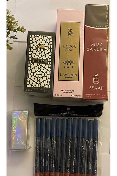 Nishane Miss Escaura Perfumes Bridal Package Set, Nishan Perfume, and Lady Pink Lavrin Perfume for both sexes, 600ml with a gift