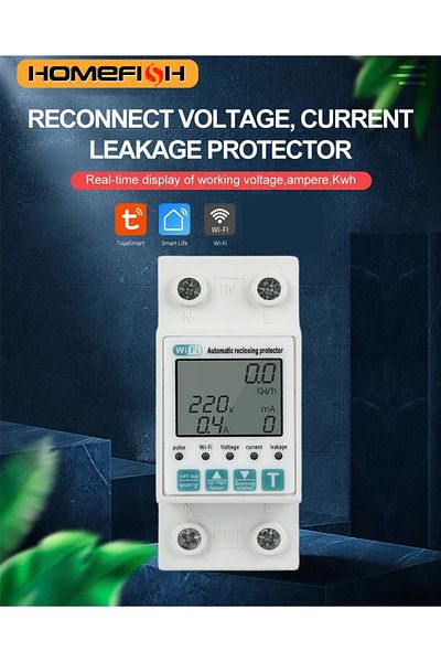 Choice 1-63A Reclosable smartlife TUYA WIFI Circuit breaker 63A 110V 220V Energy Meter Metering Timer with