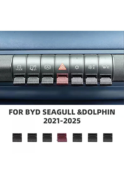 Choice1 7 قطع من أغطية أزرار التحكم المركزي للسيارة BYD Dolphin Seagull، بتصم...