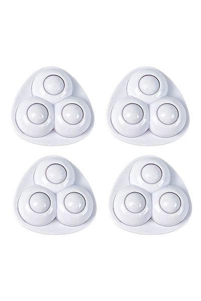 Choice 4pcs Black-1 4pcs/Set Self-Adhesive Rollers For Furniture Universal Pulley Rotating Wheels Swivel Ca