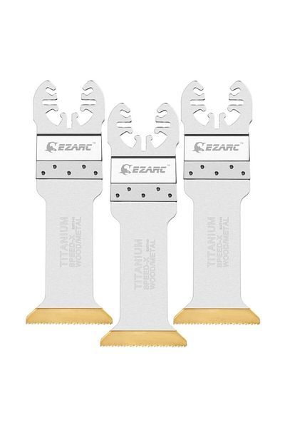 Choice Multifunctional cut Extra Long 3PCS EZARC 3PCS Titanium Oscillating Multitool Blades Standard / Long