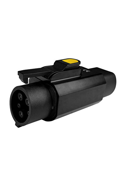 Choice1 Type2 - Type1 black IEC62196 Type2 to Type1 EV Charger Adapter 32A 25...