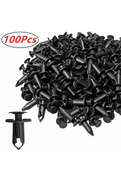 Choice 20pcs 100pcs Car Fastener Clips 8mm Plastic Rivets Fasteners Screw Auto Trim Panel Clip Car Body Bum